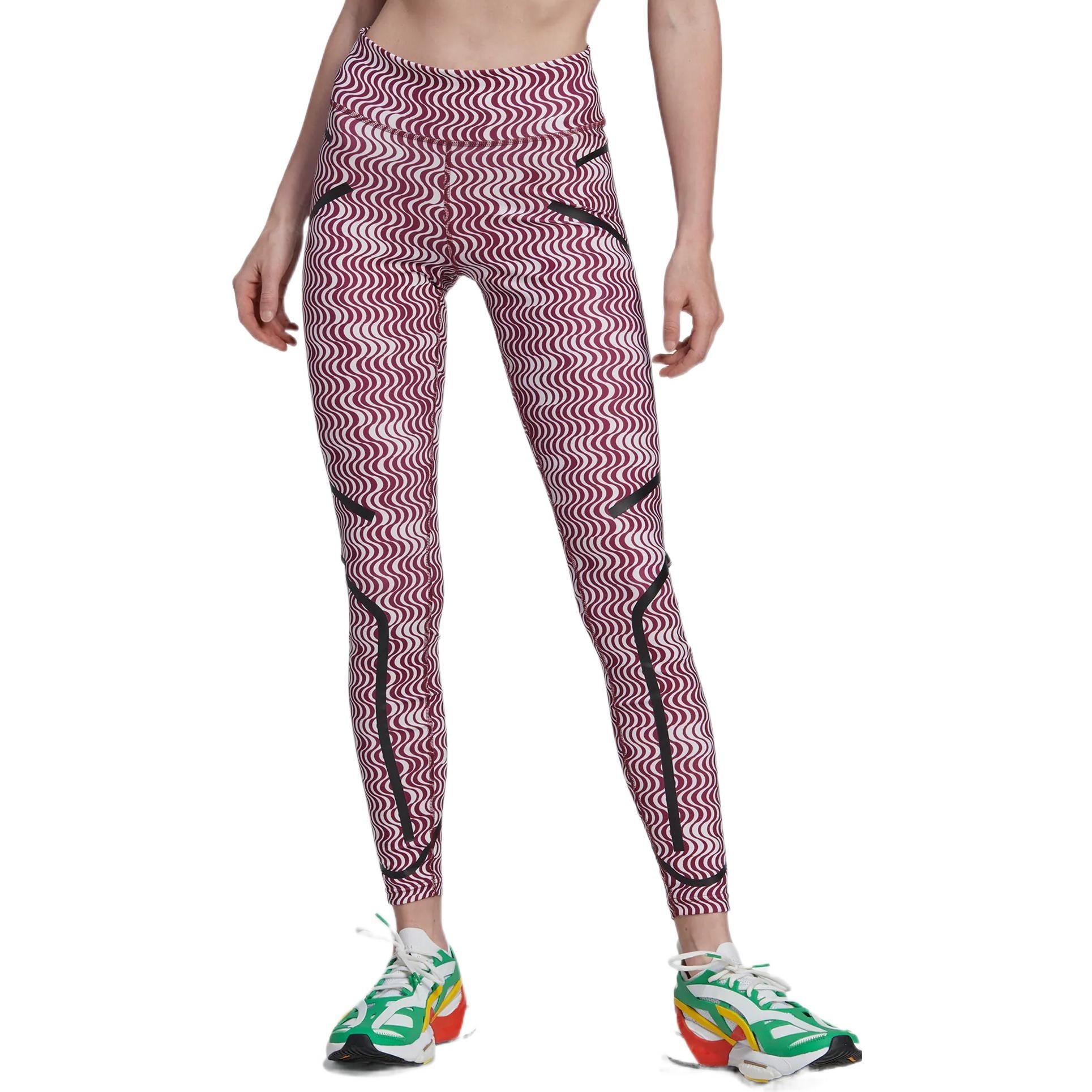 (WMNS) adidas by Stella McCartney TruePurpose Printed Training Leggings 'Red White' HG6885 - 2