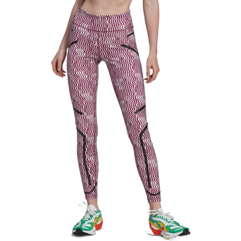 adidas (WMNS) adidas by Stella McCartney TruePurpose Printed Training Leggings 'Red White' HG6885 outlook