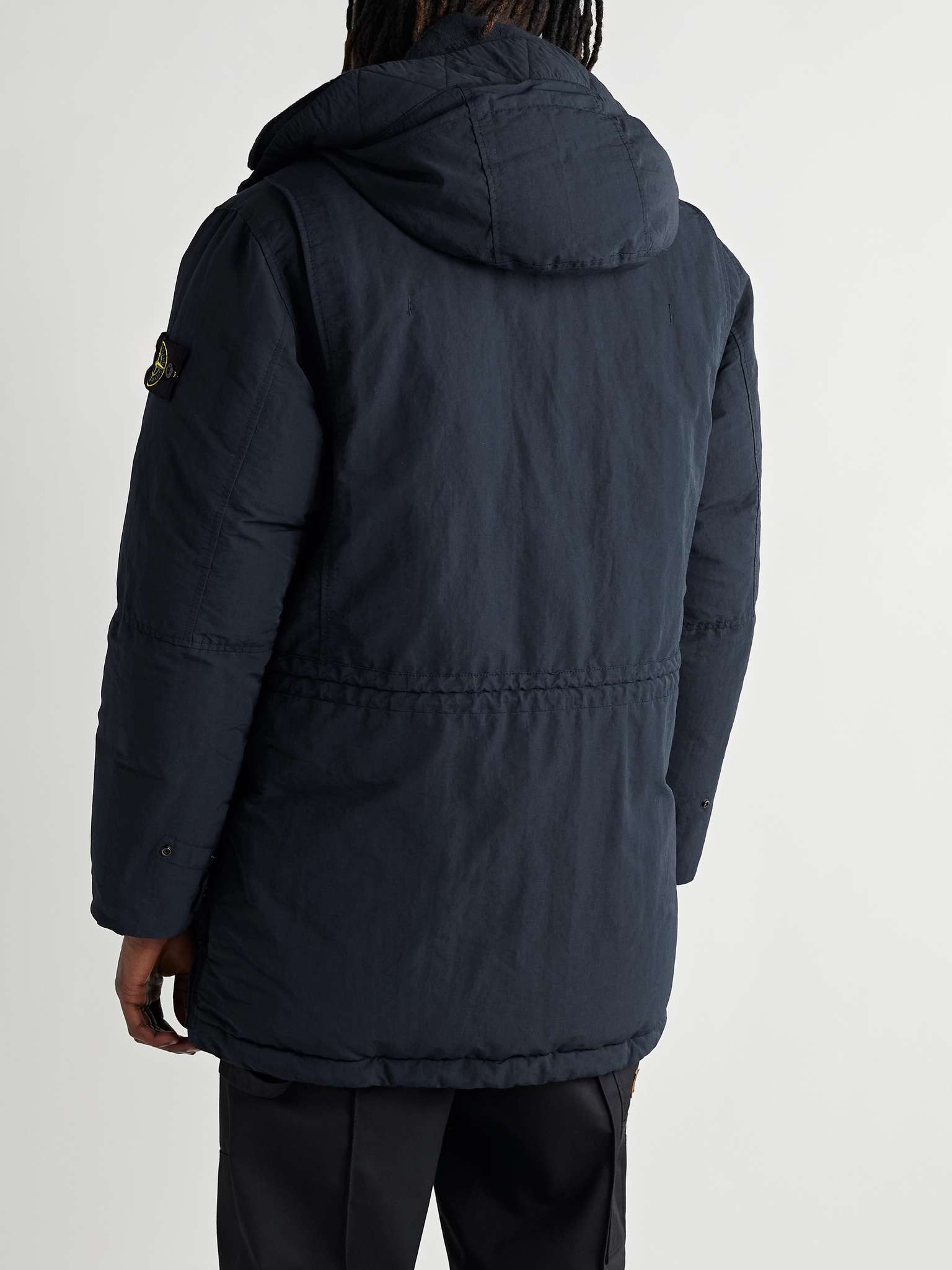 Logo-Appliquéd Coated-Nylon Hooded Down Parka - 4