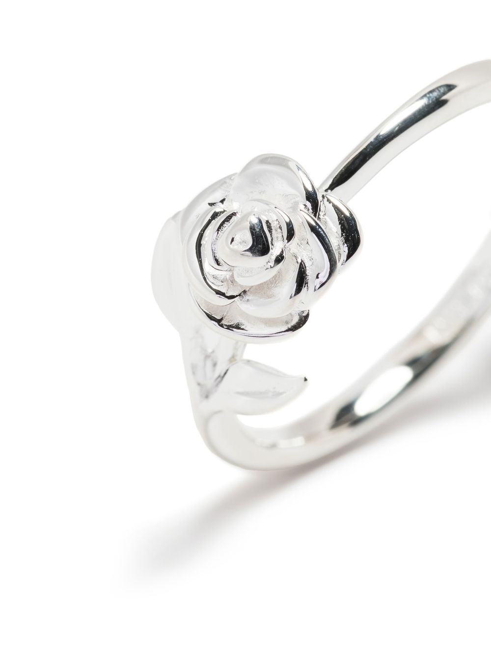 Stem Rose sterling-silver ring - 3