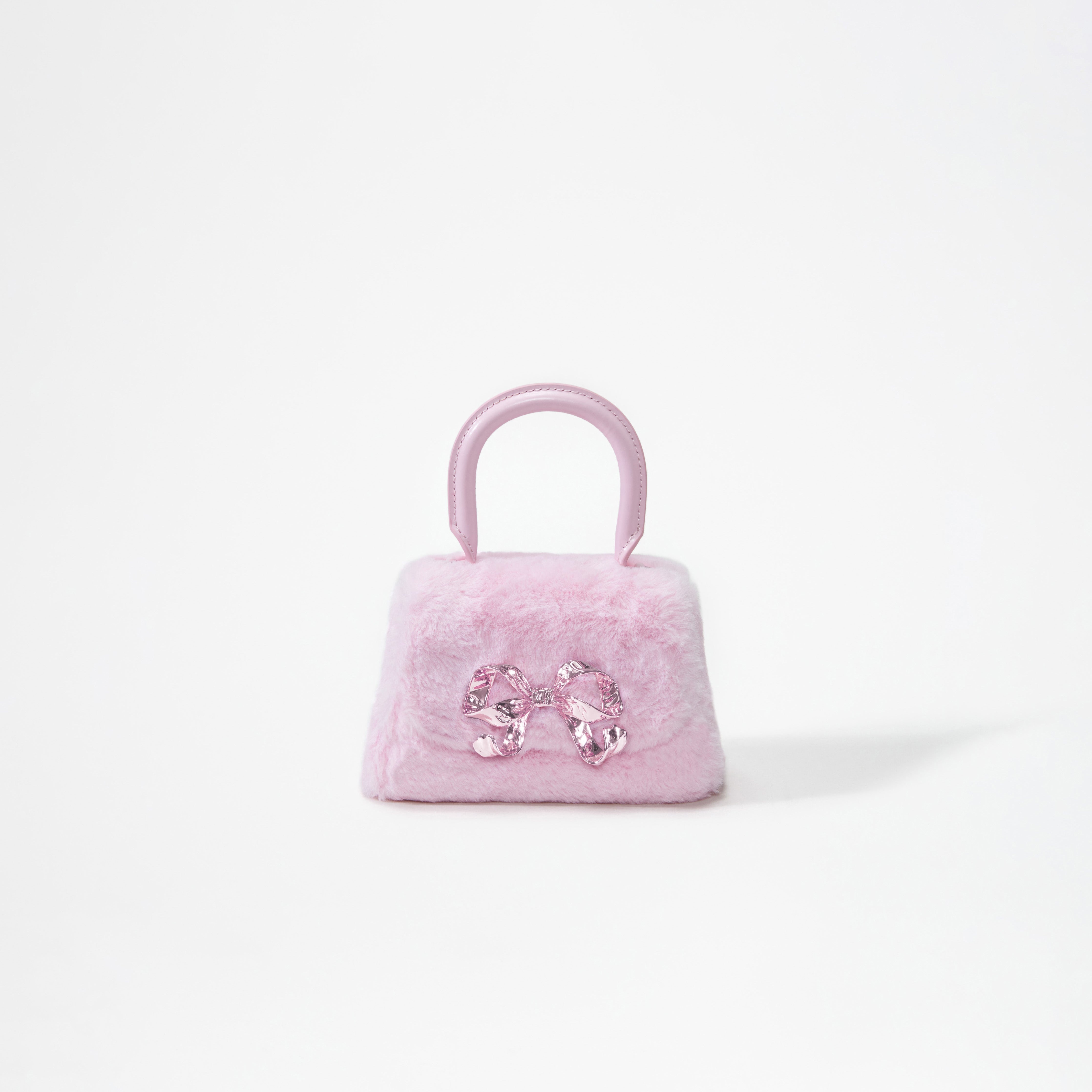 Pink Fluffy Bow Micro Bag - 1