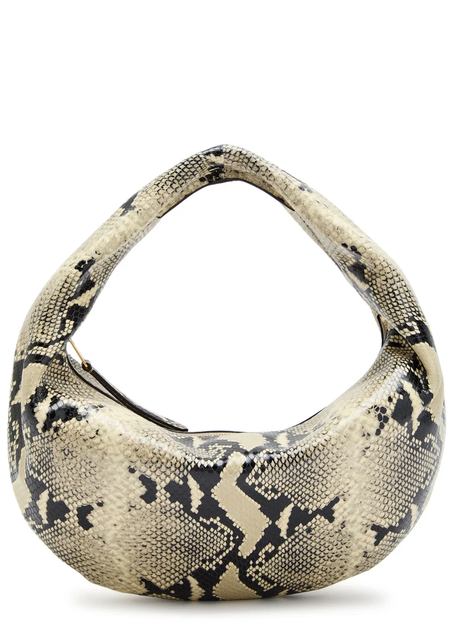Khaite Olivia Medium Snake-effect Leather top Handle bag - 1