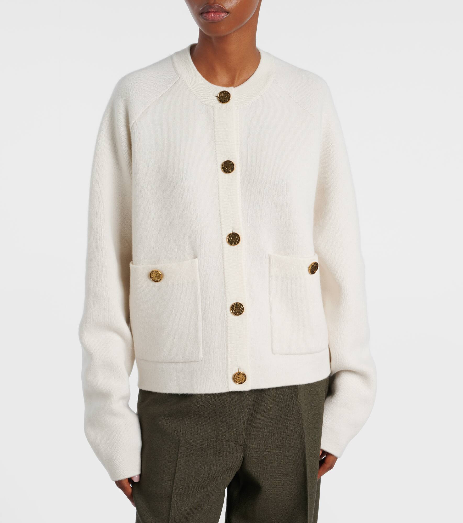 Wool and cashmere-blend cardigan - 5