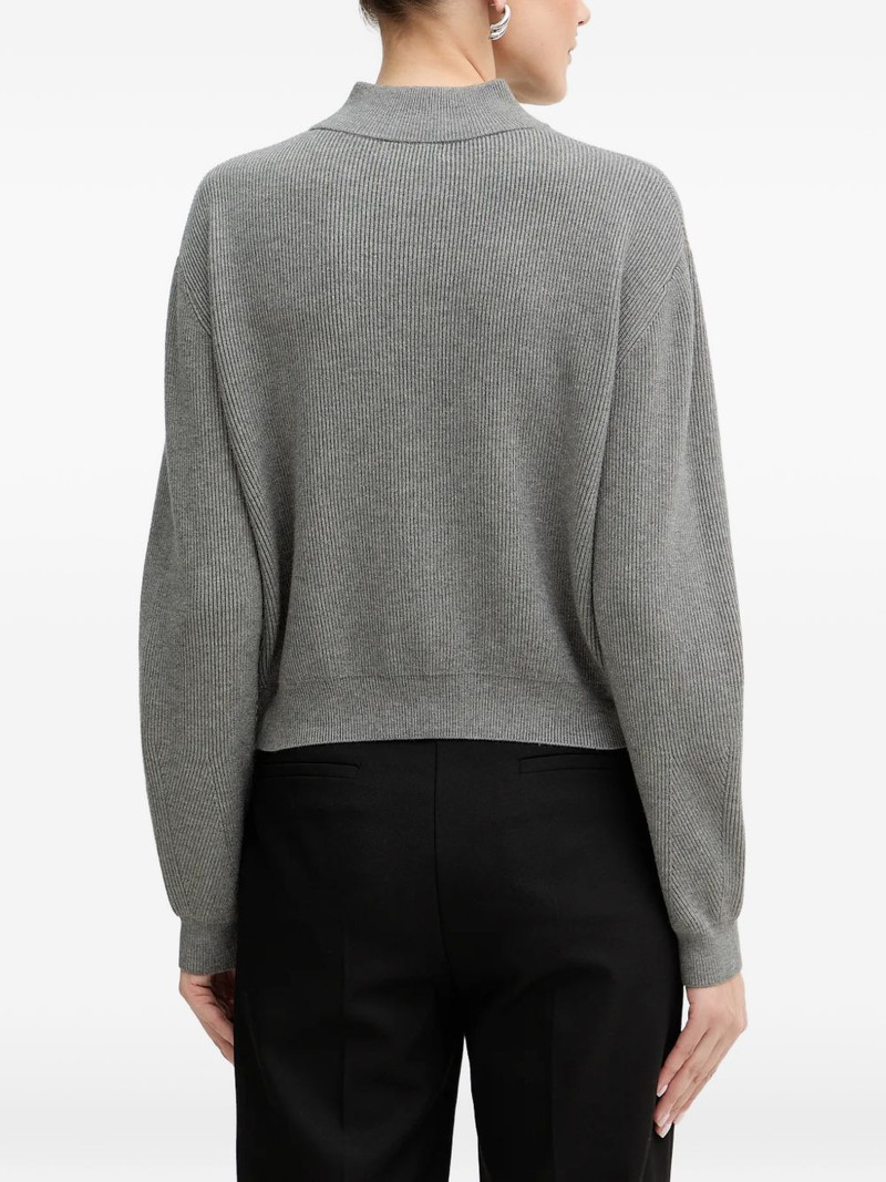 Harley zip ribbed sweater 3