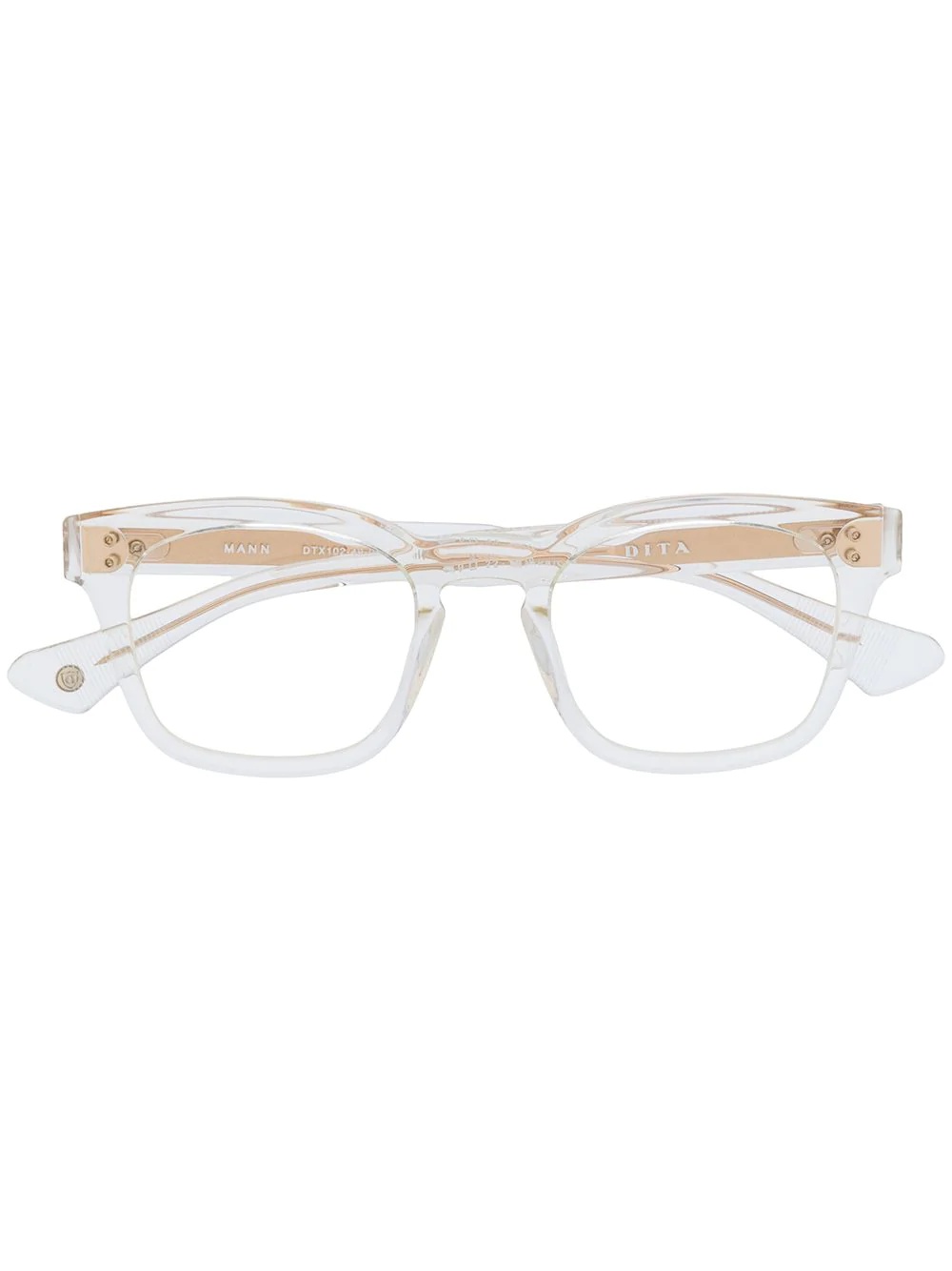 clear frame glasses - 1