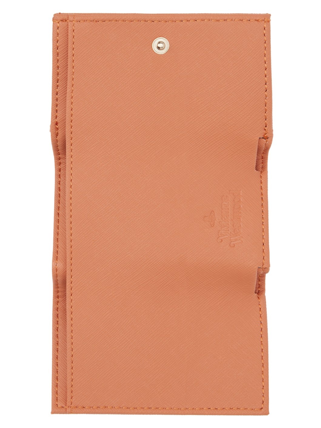 Orange Saffiano Envelope Billfold Wallet - 3