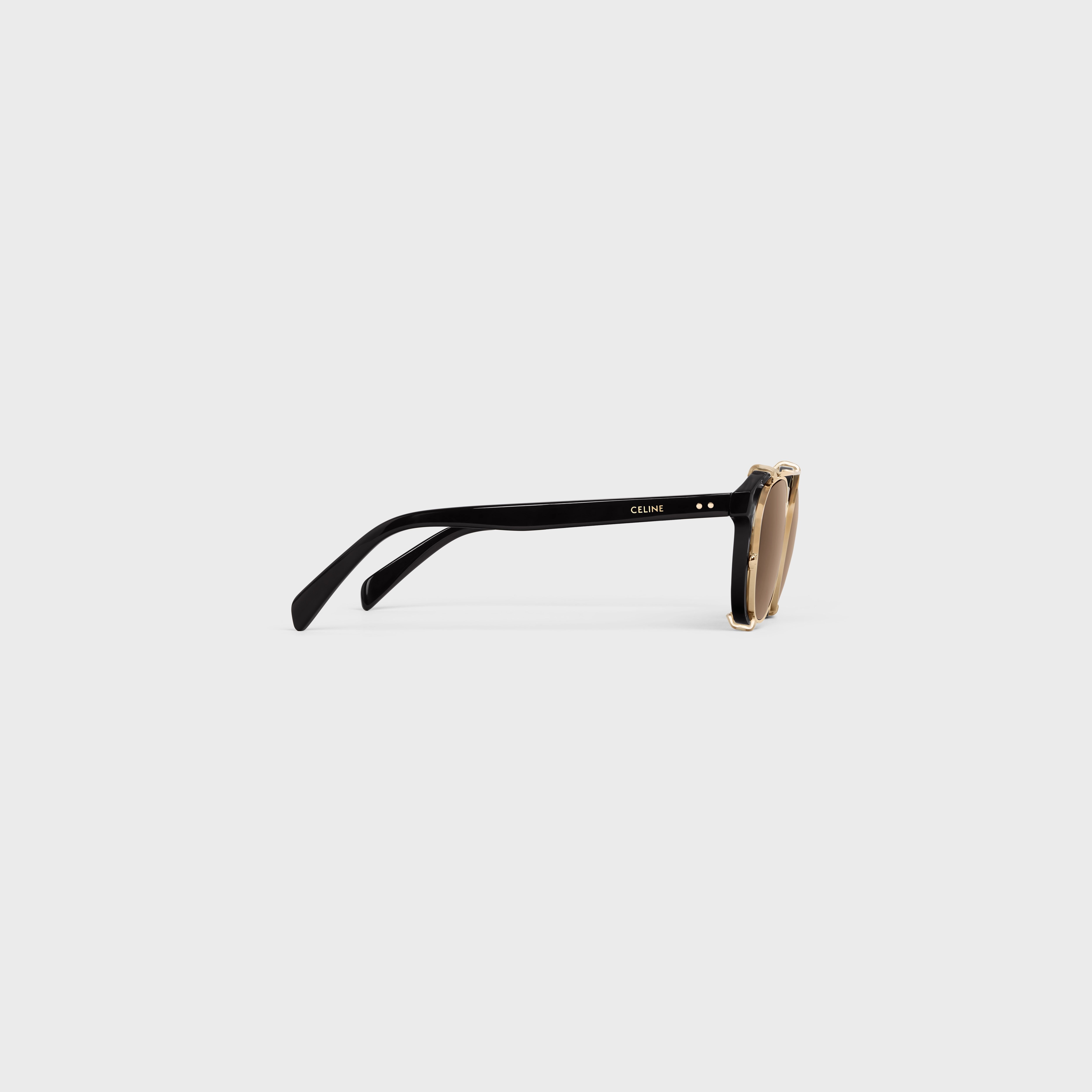 Black Frame 38 sunglasses in Acetate - 3