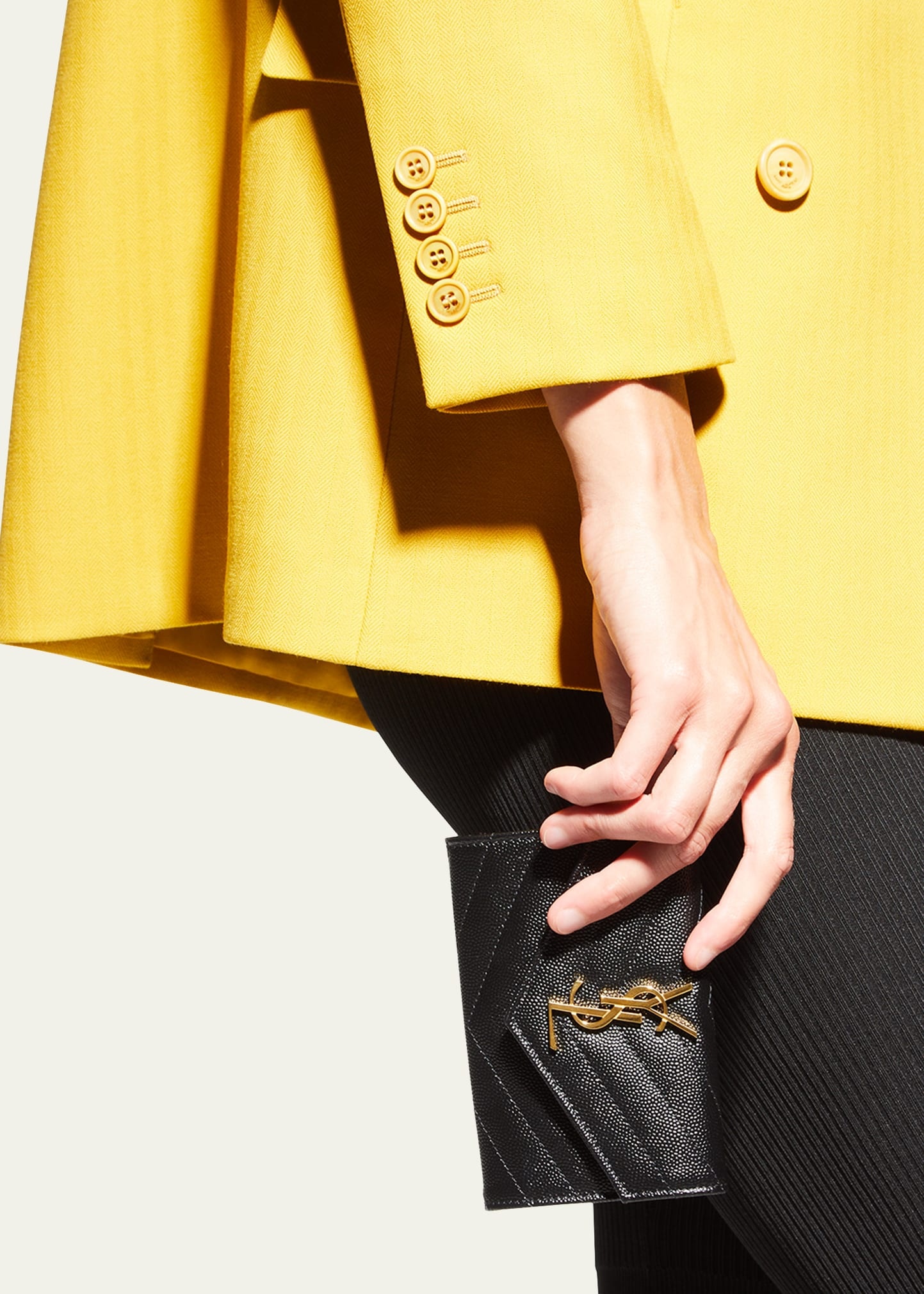 YSL Small Grain de Poudre Envelope Wallet - 2