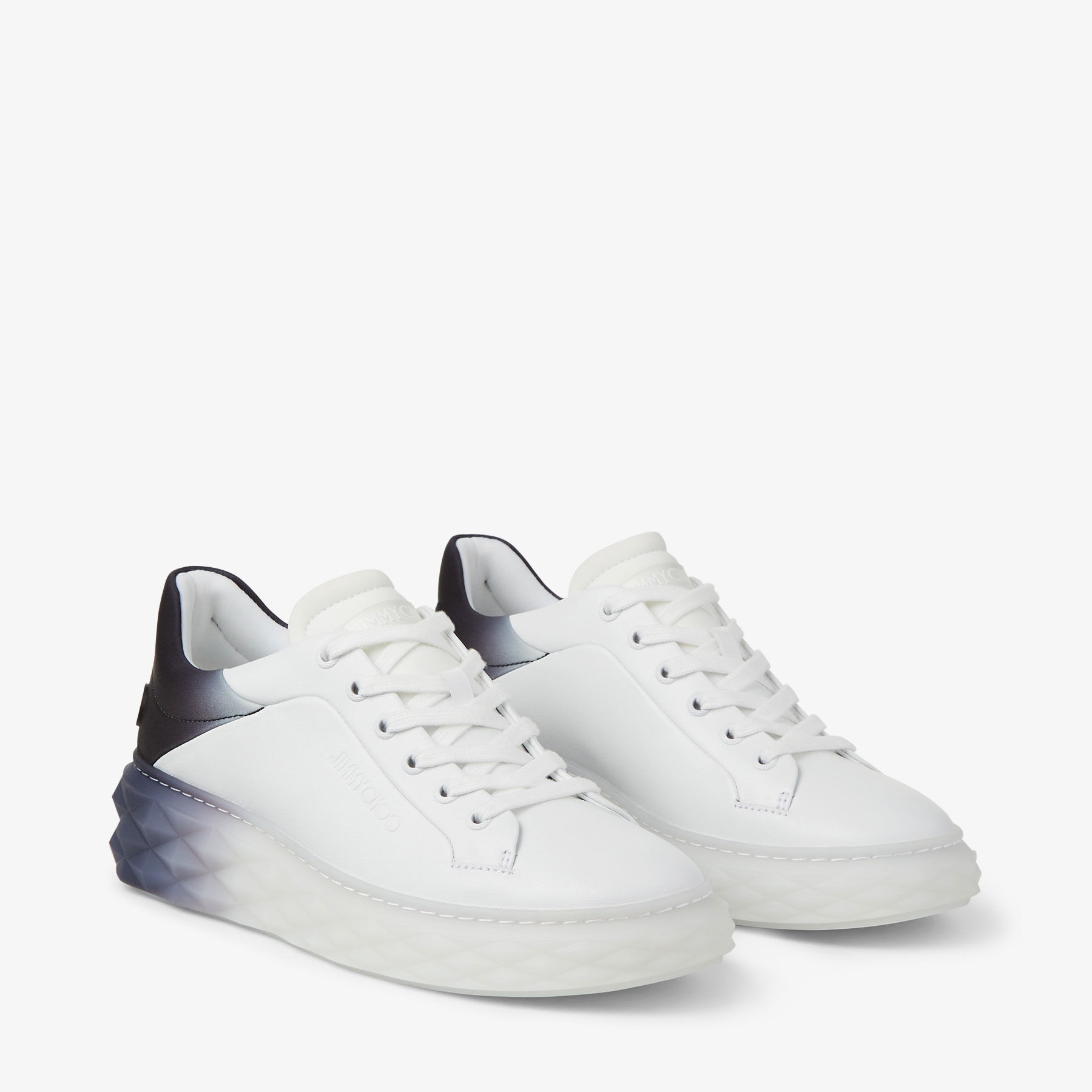Diamond Maxi/f Ii
White and Black Leather Trainers with Platform Sole - 2