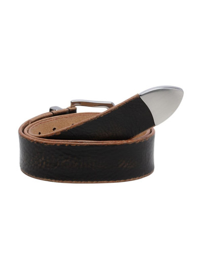 Our Legacy Double Tongue leather belt outlook