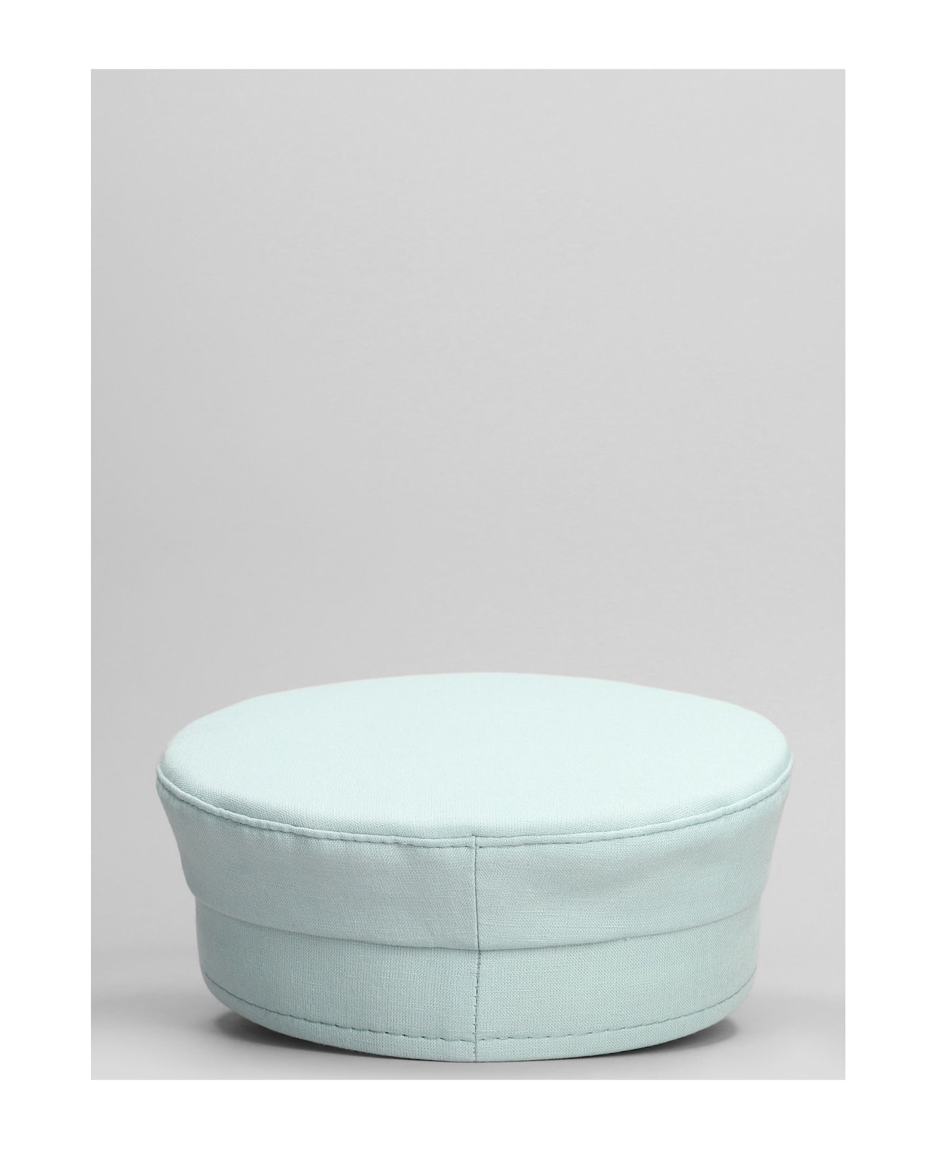 Baker Boy Hats In Green Linen - 3