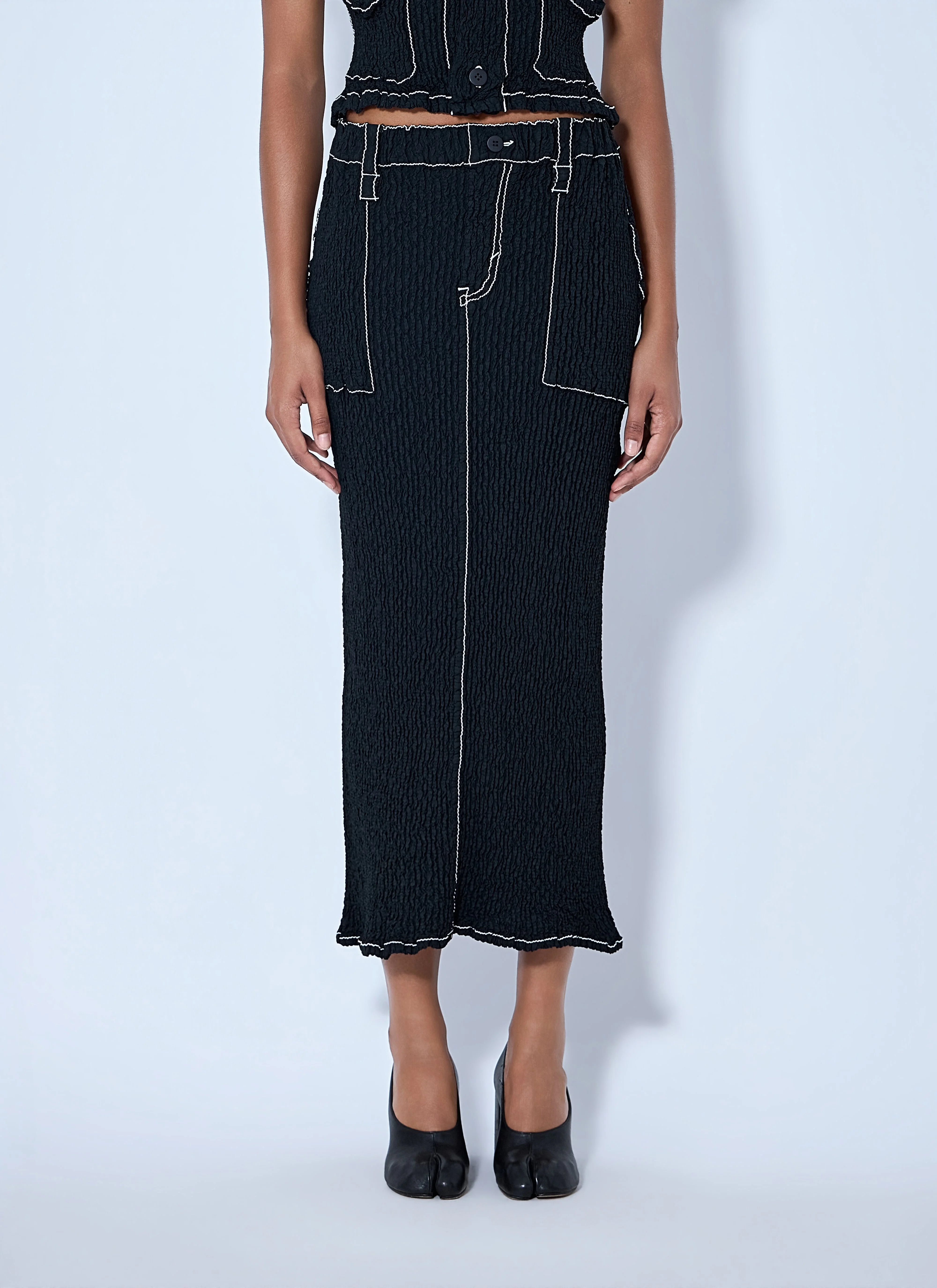 Wavelet Ensemble Midi Skirt - 1