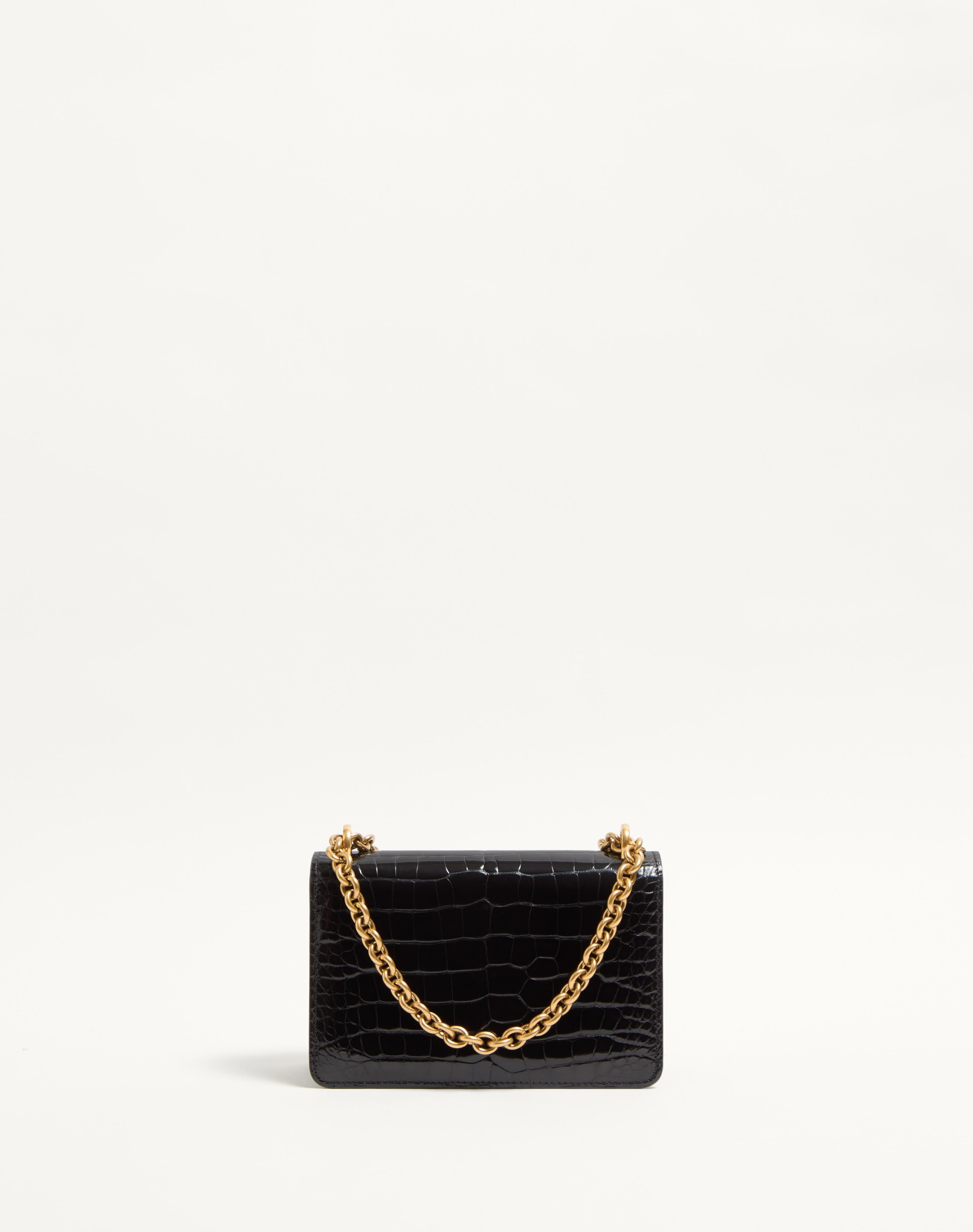 VALENTINO GARAVANI VAIN SMALL SHOULDER BAG IN CROCODILE LEATHER - 5