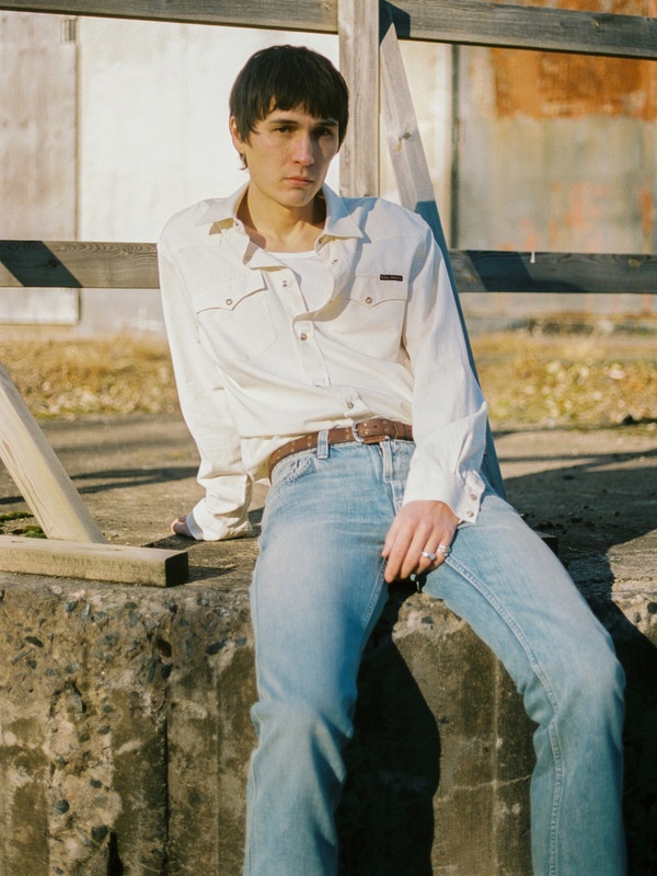 George Chambray Western Shirt Ecru - 2