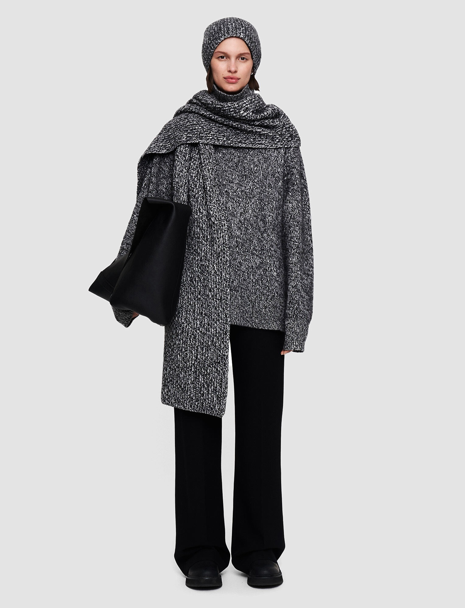 Luxe Cashmere High Neck Jumper - 2