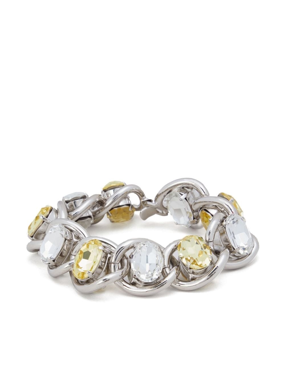 crystal-embellished chain bracelet - 1