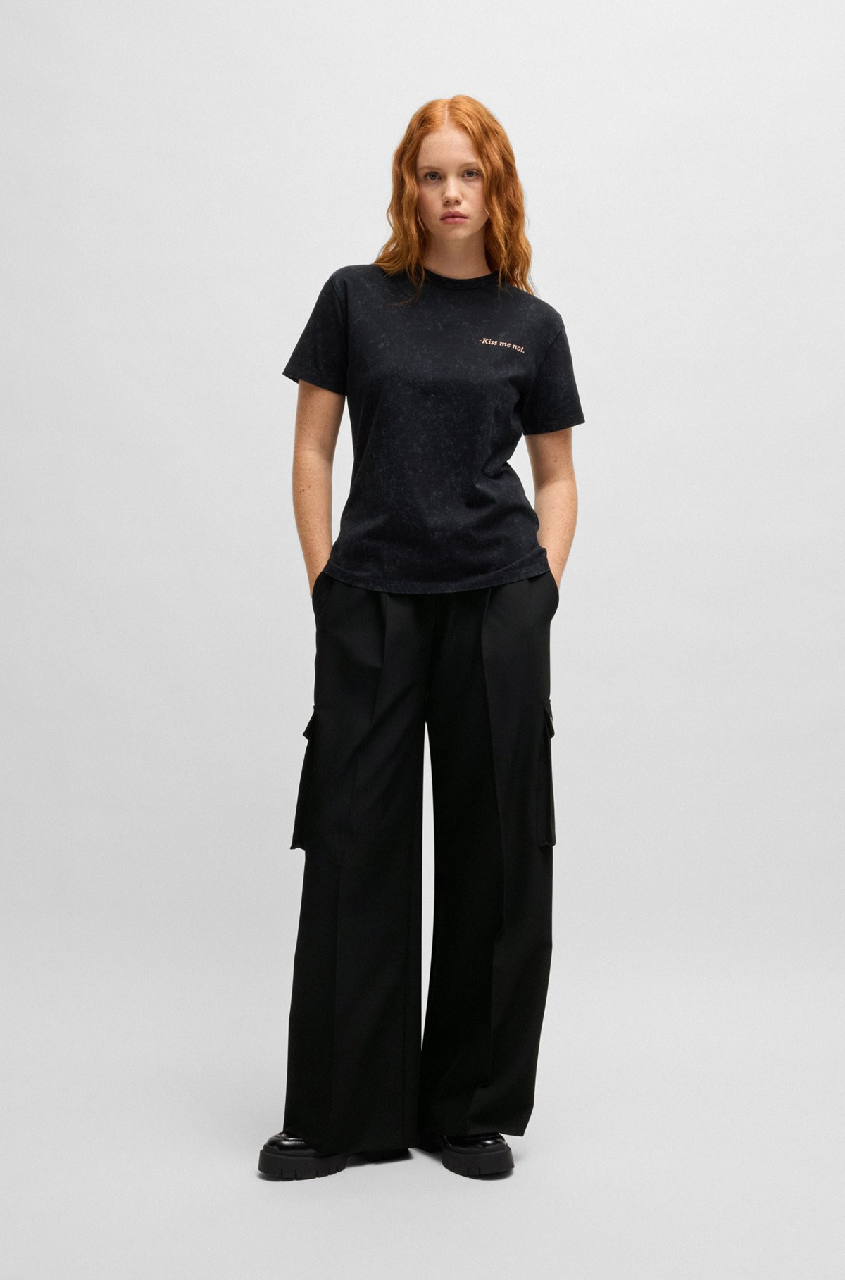 REGULAR-FIT CARGO TROUSERS IN STRETCH MATERIAL - 3