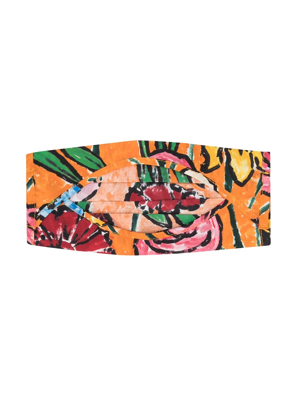 abstract floral print face mask cover - 2