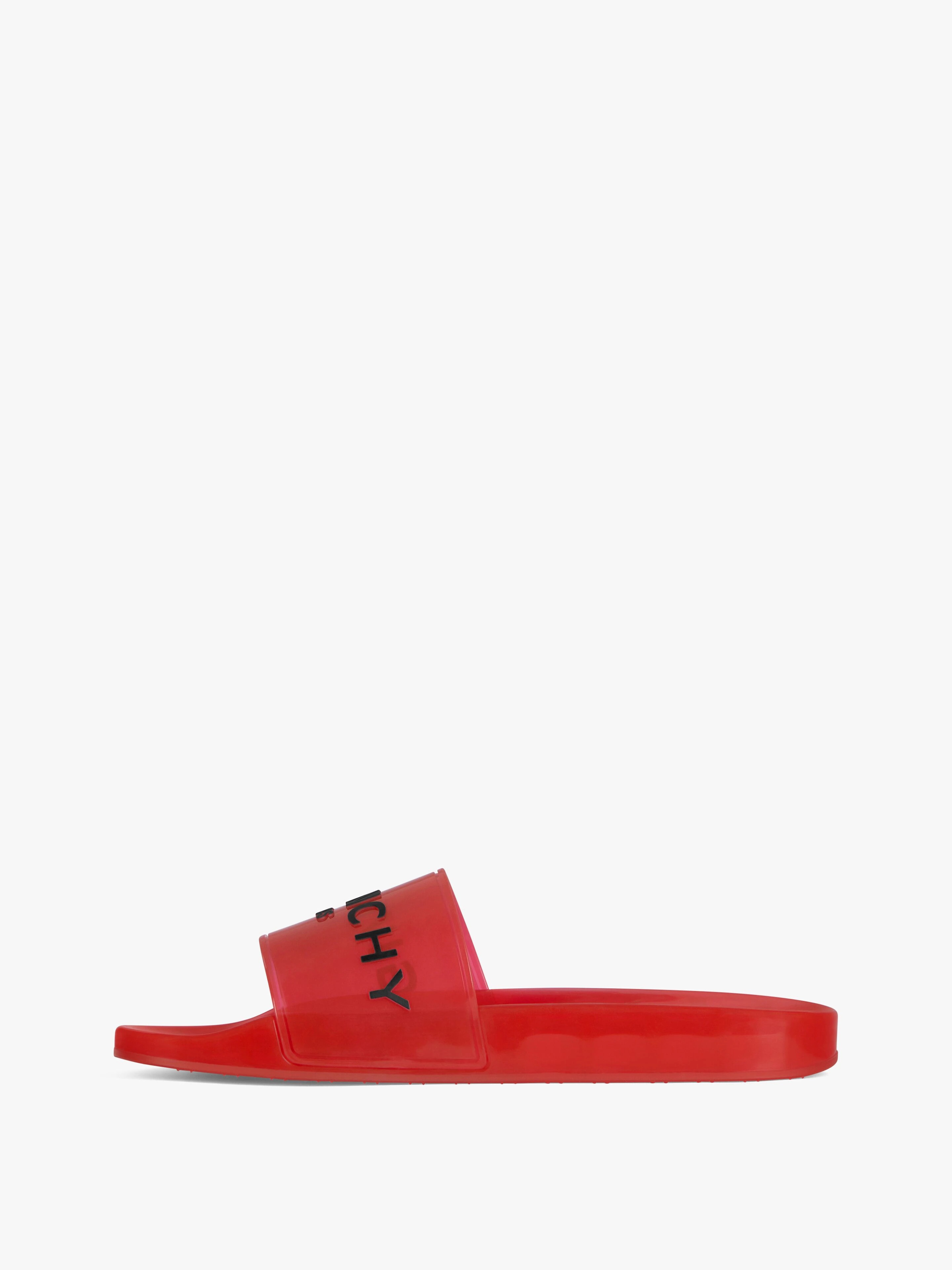 GIVENCHY PARIS FLAT SANDALS IN TRANSPARENT RUBBER - 3