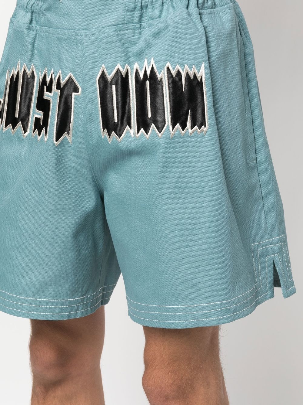 logo-print deck shorts - 5