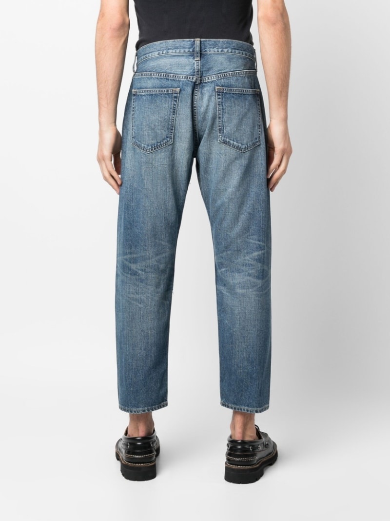 patchwork-detail denim jeans - 4