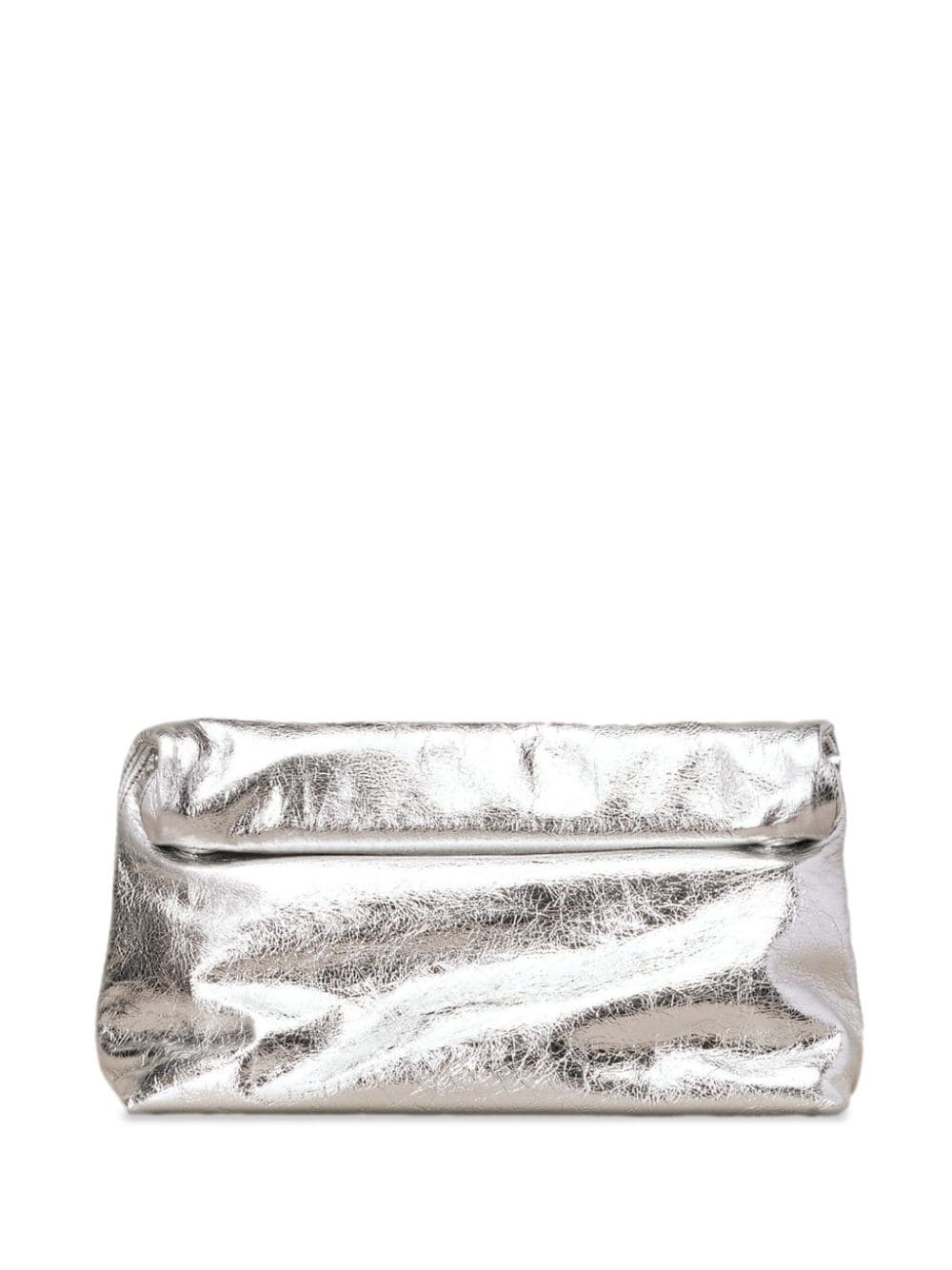 metallic folded shoulder bag - 4