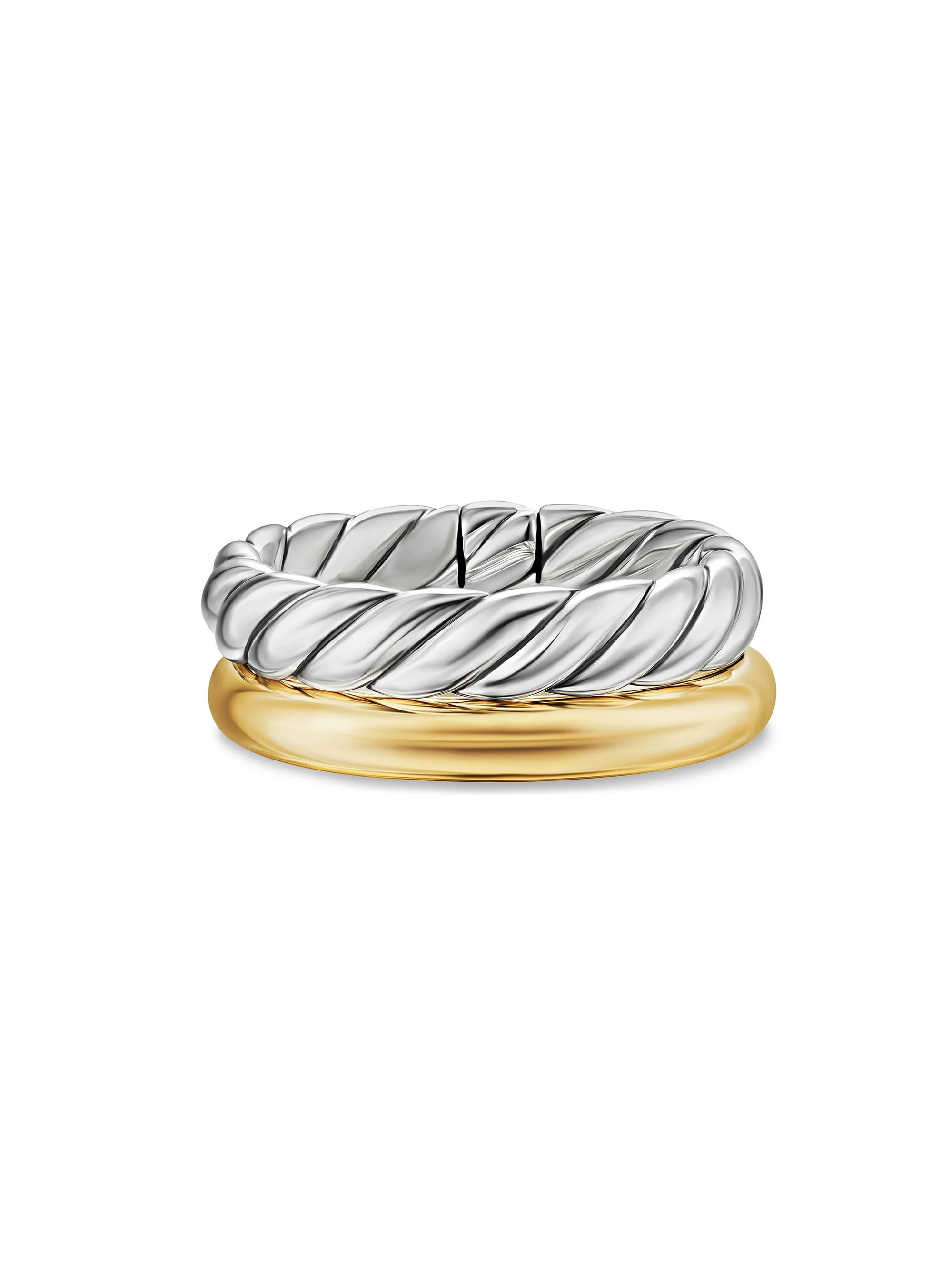 Women's DY Mercer Two Row Ring in Sterling Silver - Silver - 1