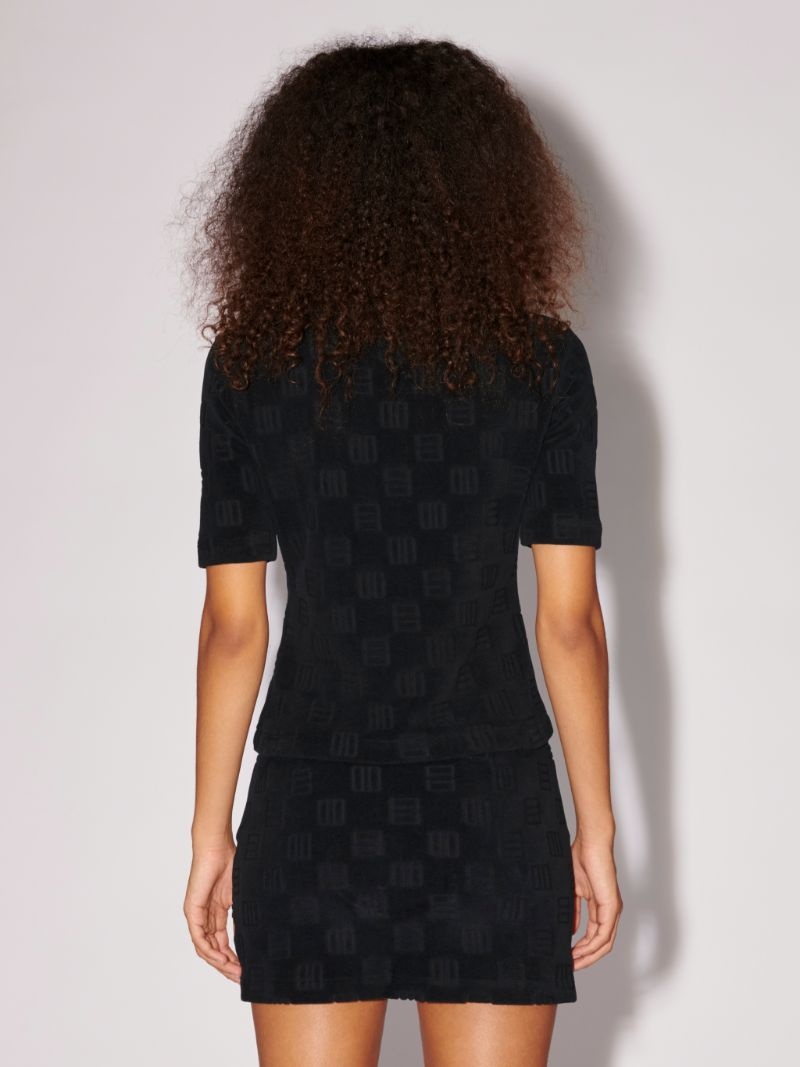 MONOGRAM ZIPPED MINI POLO - 4