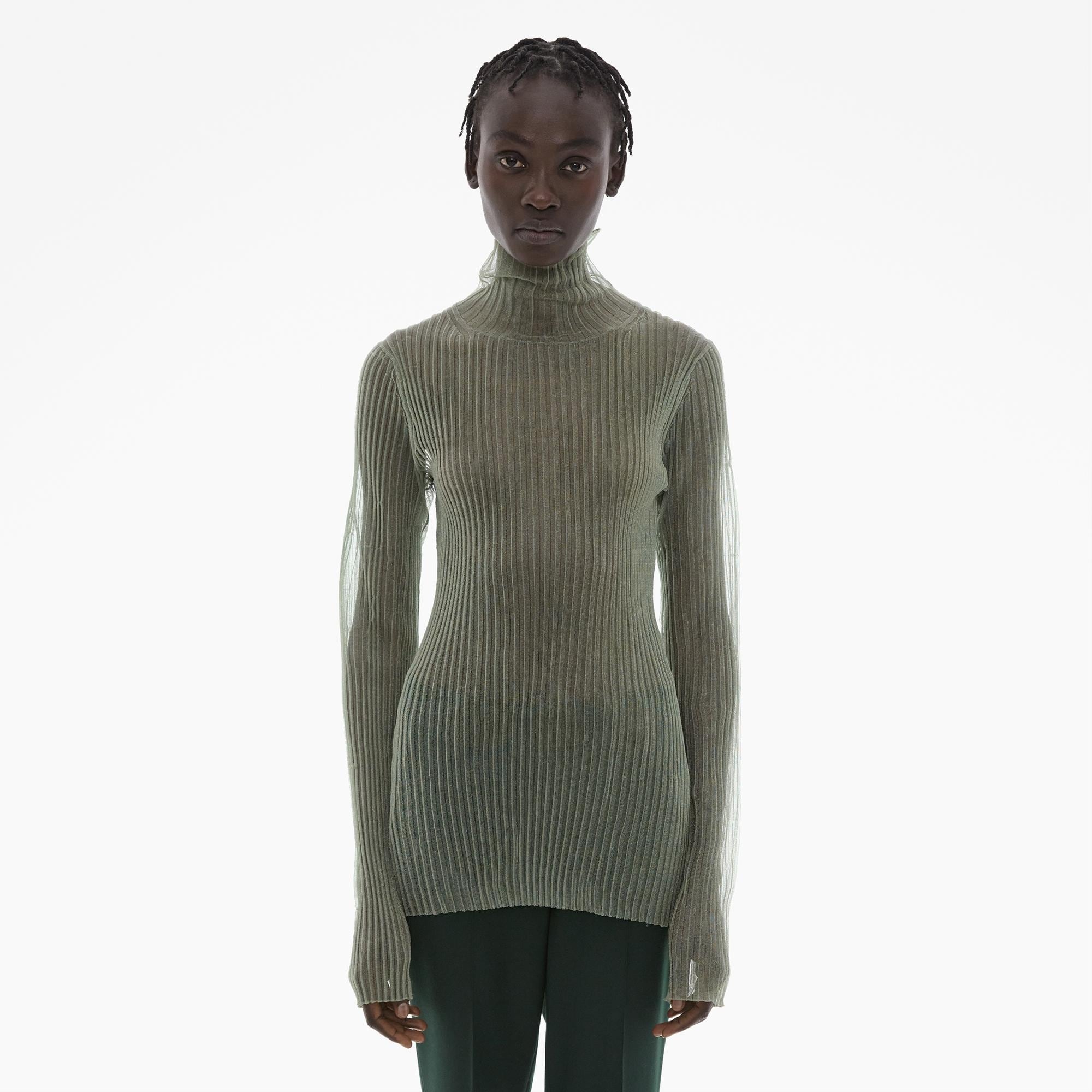 SHEER TURTLENECK TEE - 3