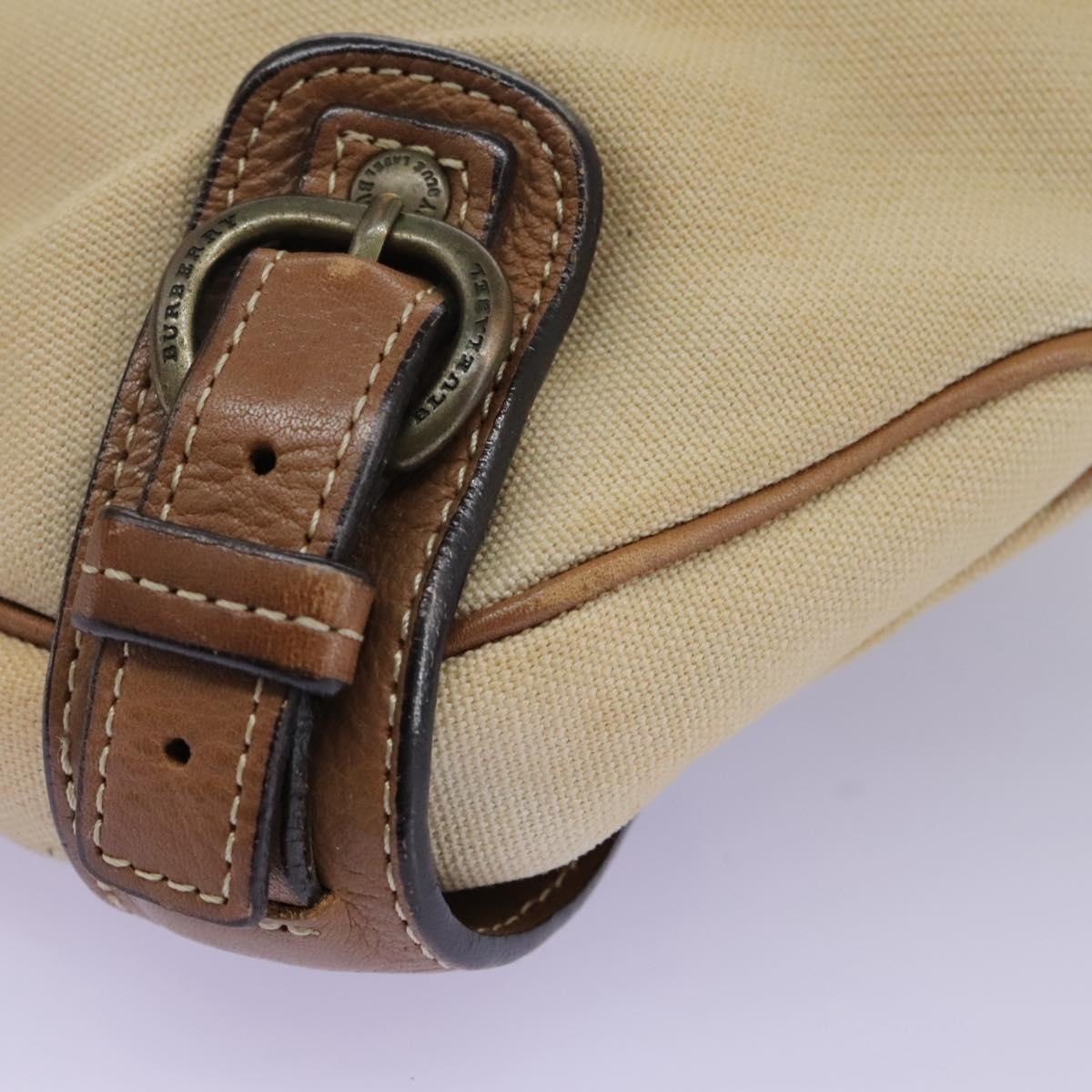 Burberry Blue Label Shoulder Bag Canvas Leather Beige - 14