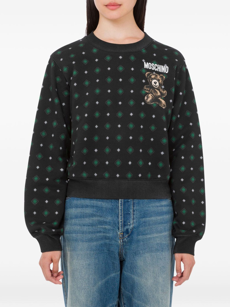 bear-print long-sleeve sweatshirt 3