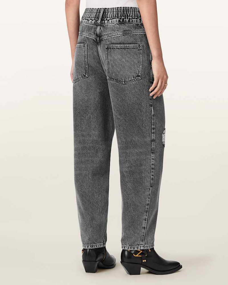 DAISY TAPERED LEG DISTRESSED DENIM JEANS 7