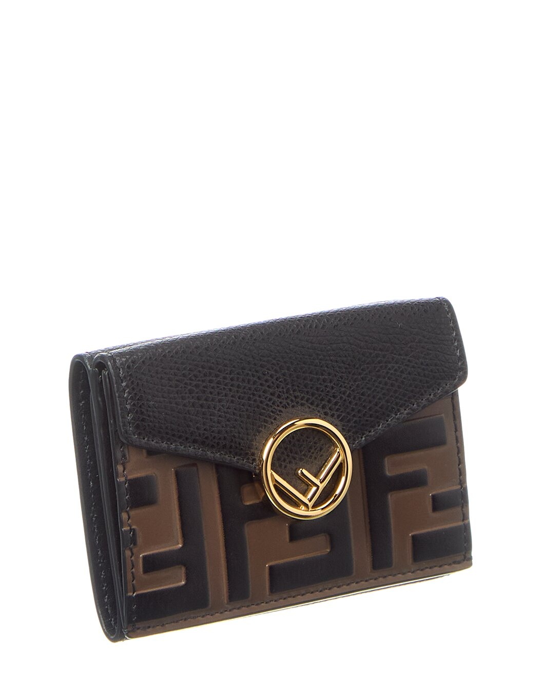 FENDI Micro Trifold Leather Wallet - 3