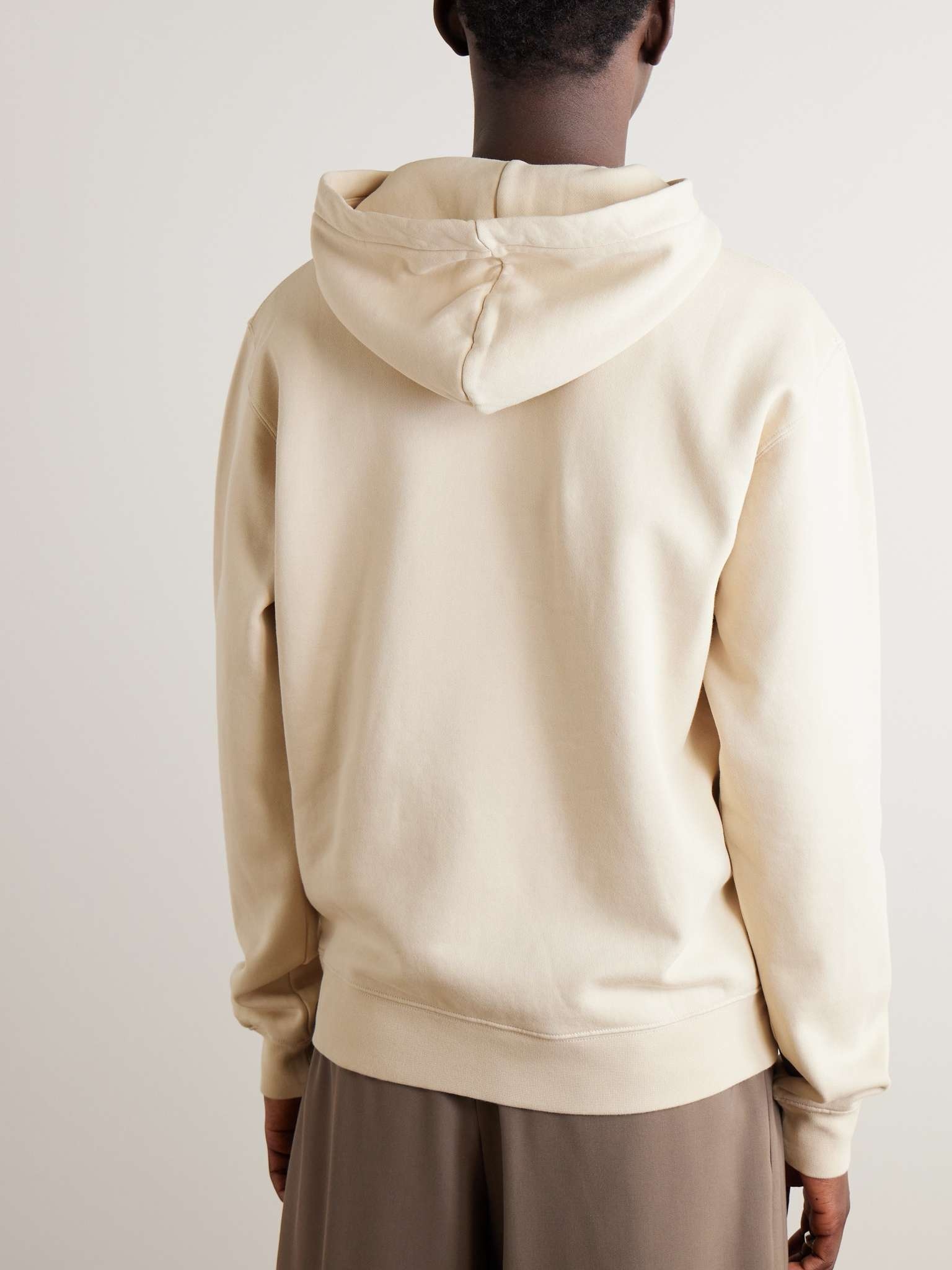 Logo-Appliquéd Cotton-Jersey Hoodie - 4