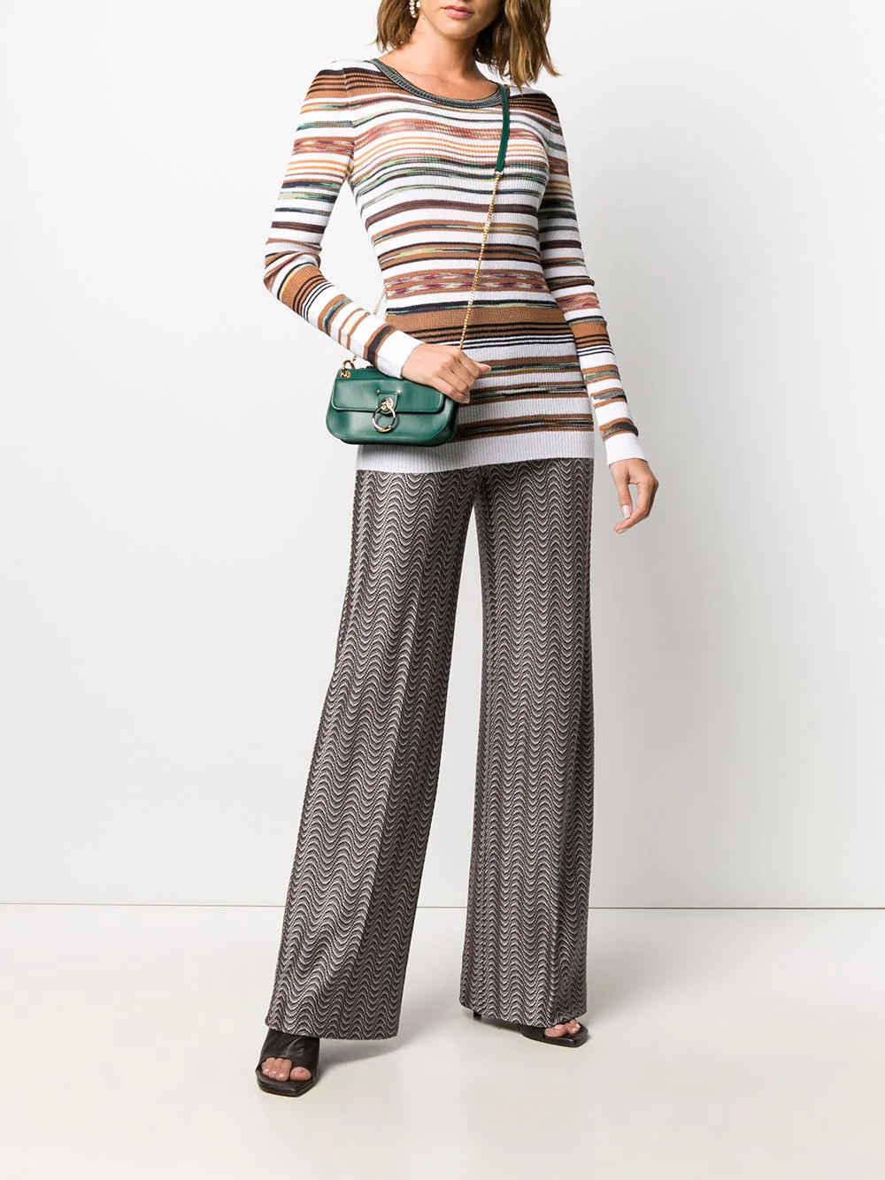 striped knit jumper - 2