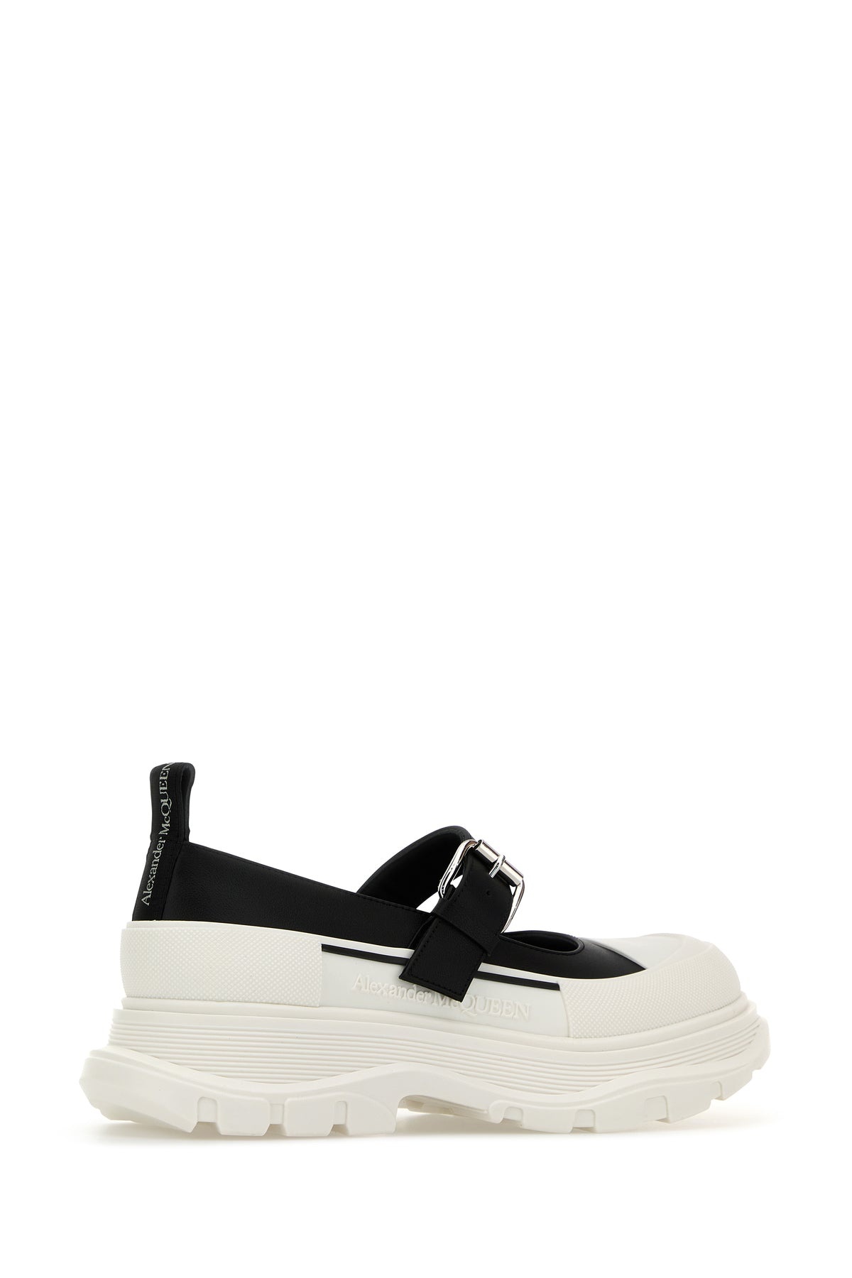 Two-tone leather and rubber ballerinas - 3
