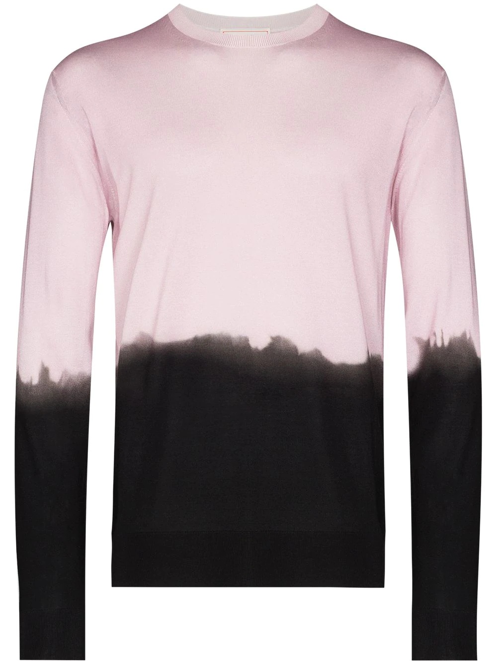 dip-dye crew-neck jumper - 1