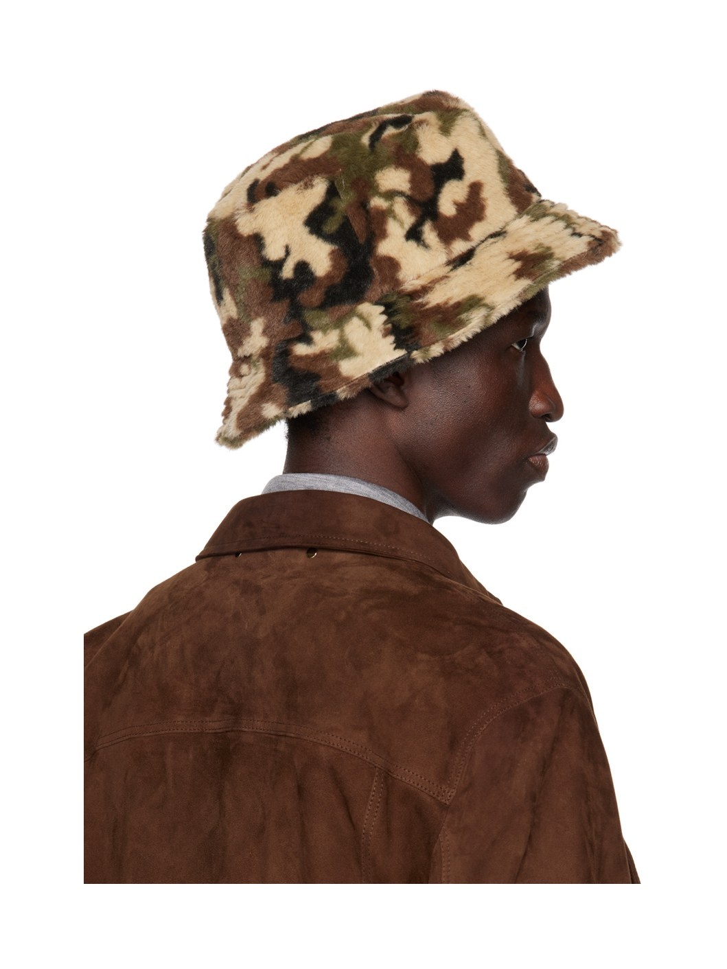 Brown Camouflage Bucket Hat - 3