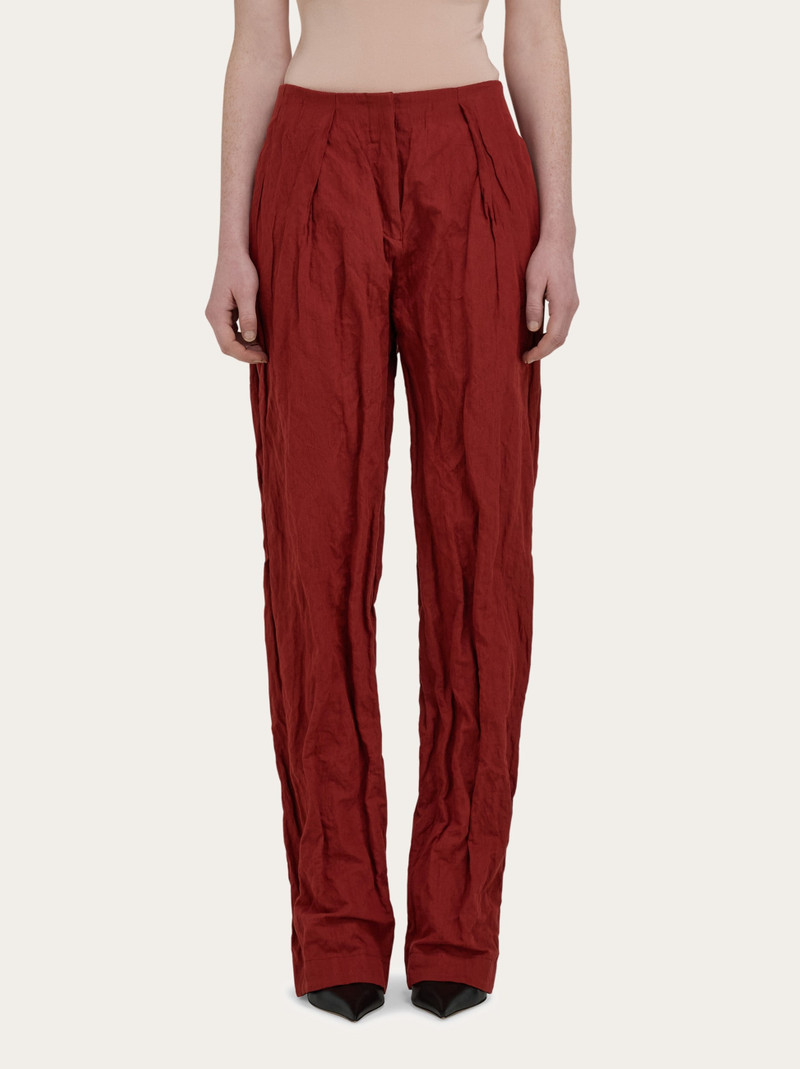 FERRAGAMO Crinkled trouser outlook