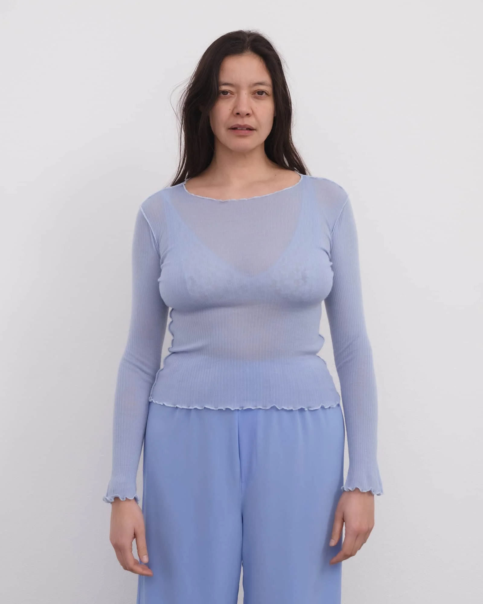 Kenru Long Sleeve Tee - Fine Wool Rib - 1