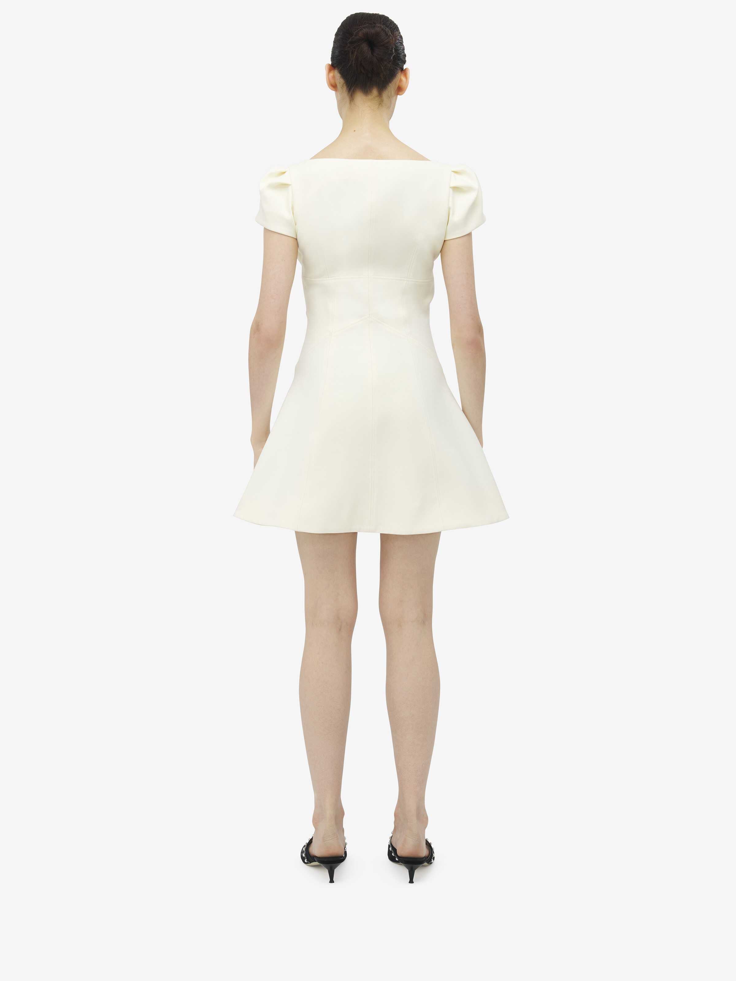 Wool Silk Mini Dress - 4