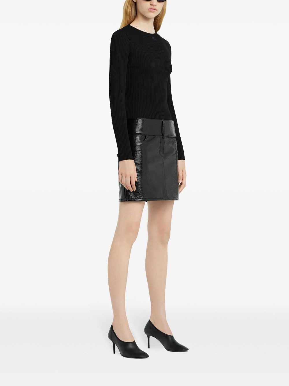 belted mini skirt - 3