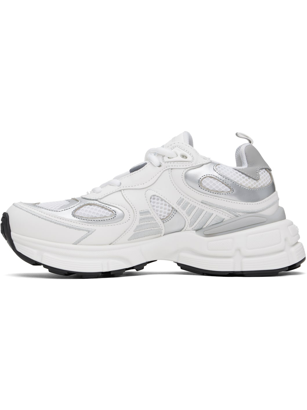 White & Silver Sphere Runner Sneakers - 3