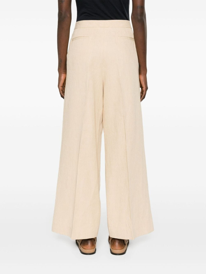 high-waist linen blend trousers 4