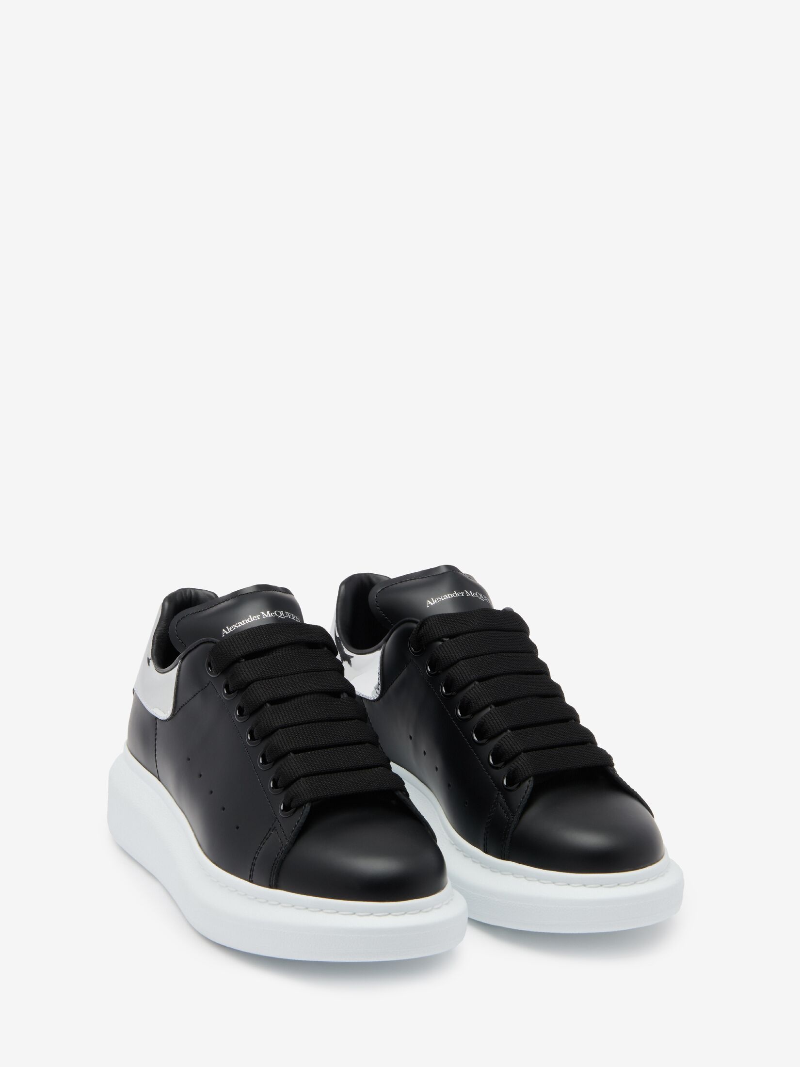 Women's Oversized Sneaker in Black/silver - 2