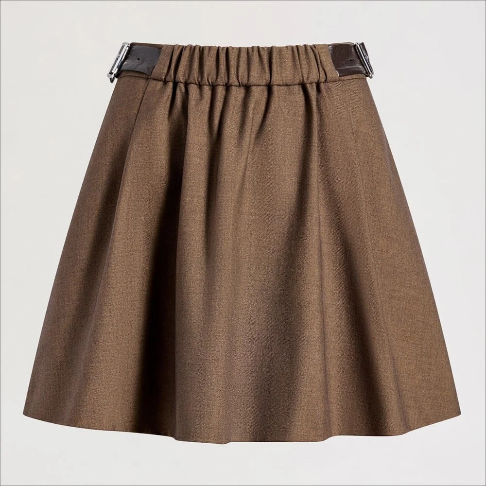 Pull-on Mini Skirt - 1