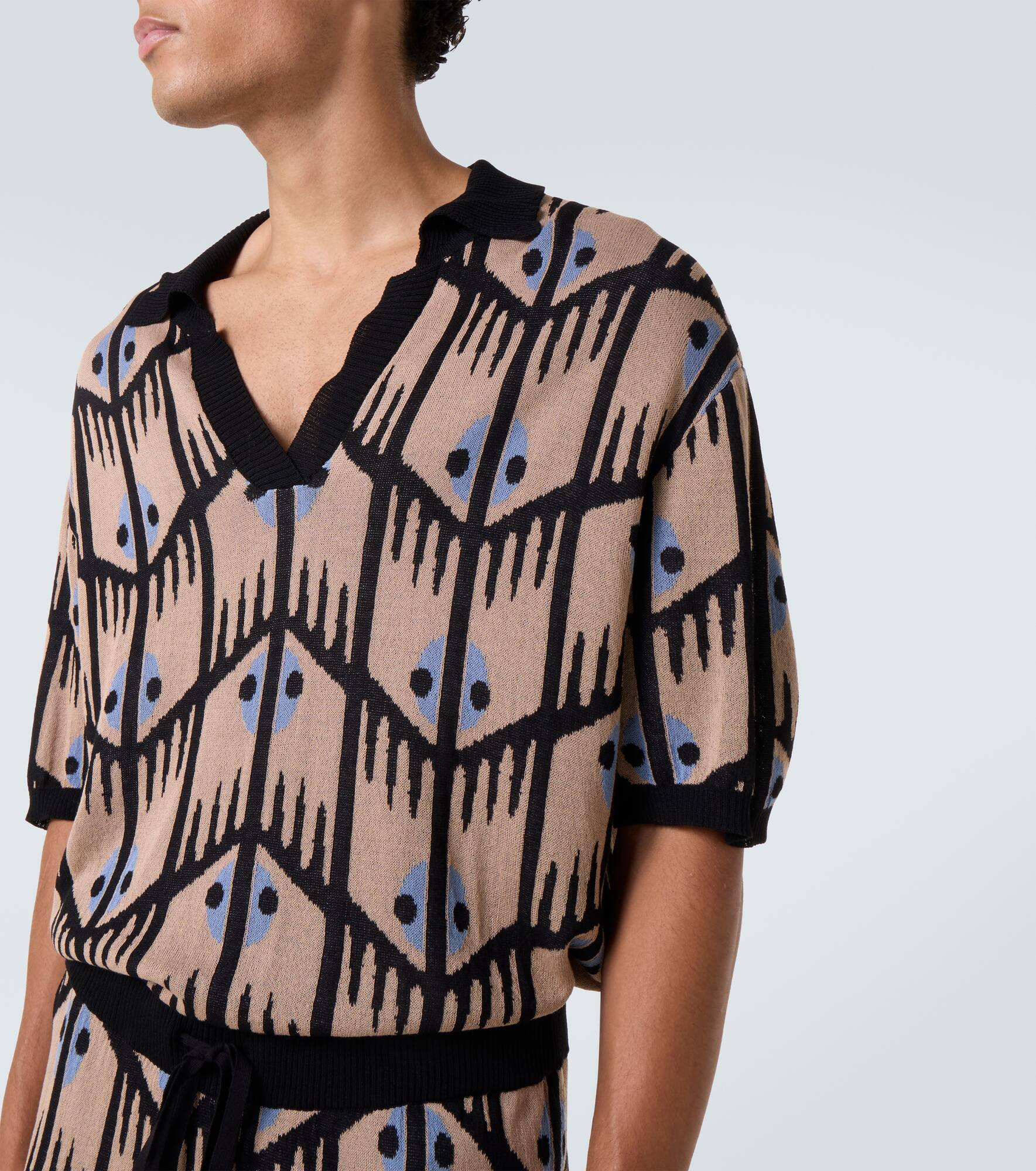 Jacquard polo shirt - 5
