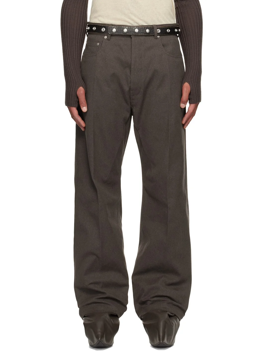 Brown Concordians Geth Jeans - 1