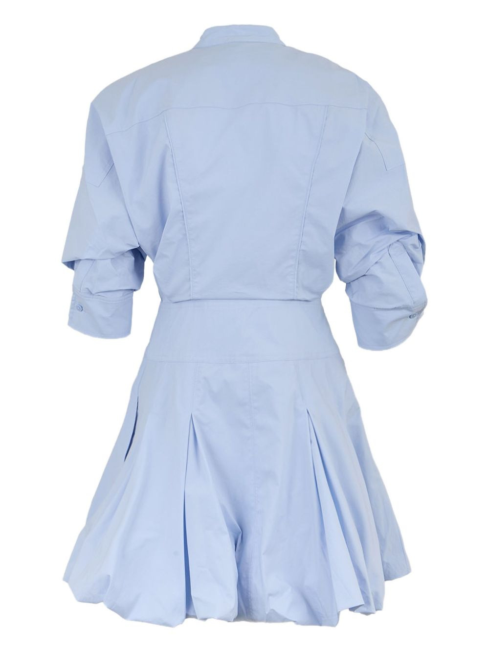 Effie puffball-hem shirt dress - 3