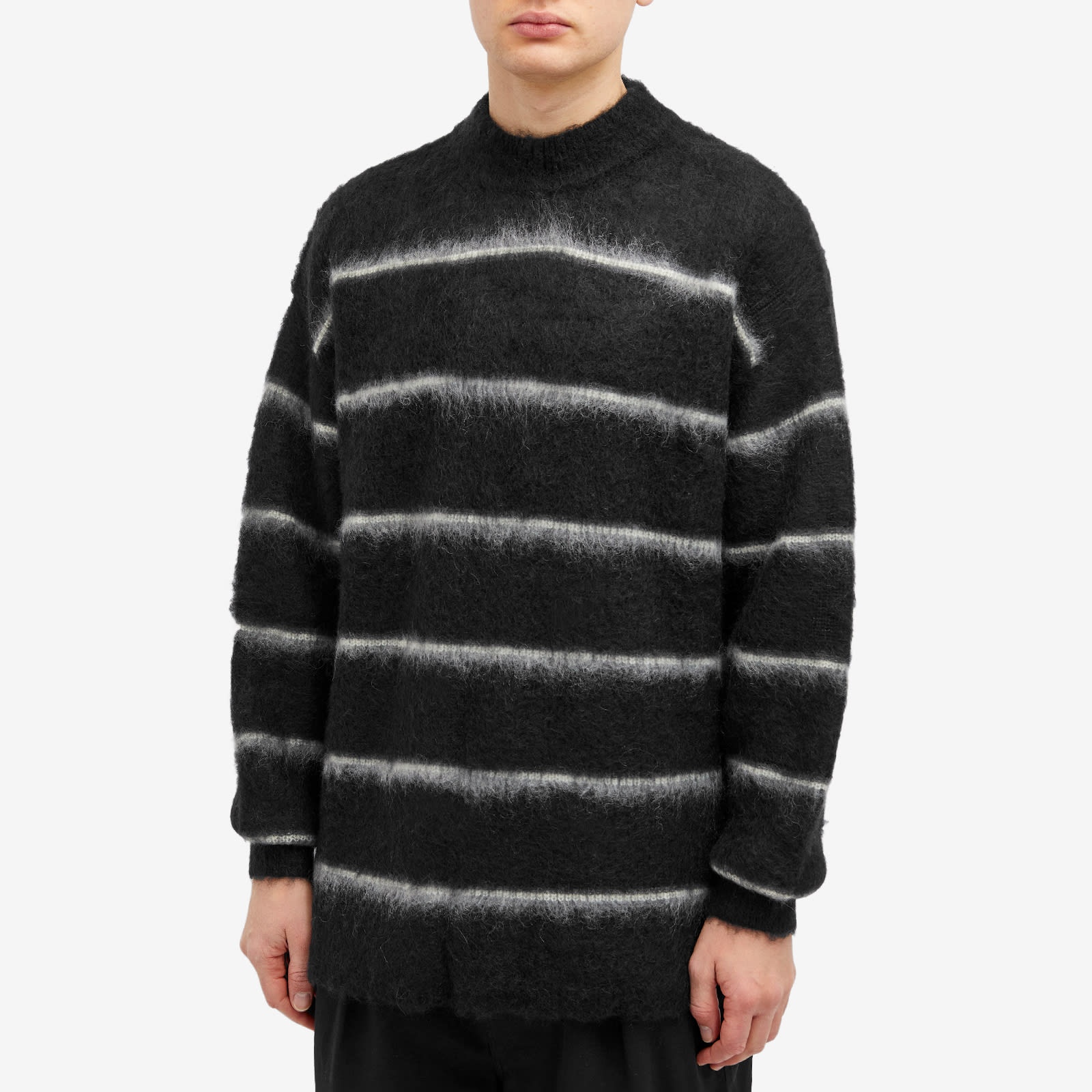 Comme des Garçons Homme Raised Stripe Mohair Sweater - 2